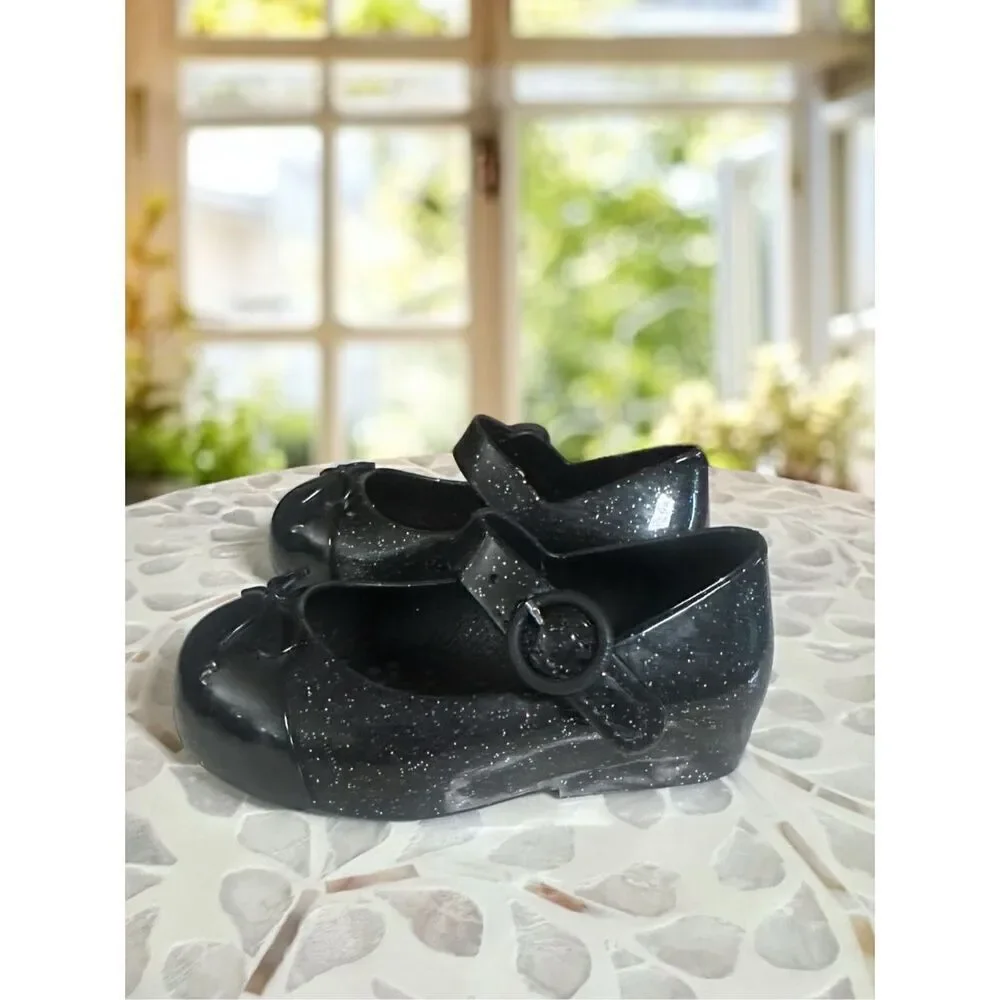 MINI MELISSA Toddler Infant Sweet Love Cap Toe Mary Jane Ballet Flat